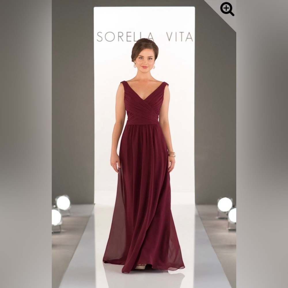 Sorella Vita Bridesmaid Dress Sangria
